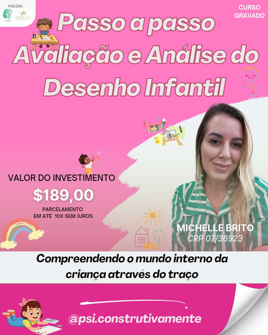 CURSO GRAVADO AVALIAÇÃO E ANÁLISE DO DESENHO INFANTIL