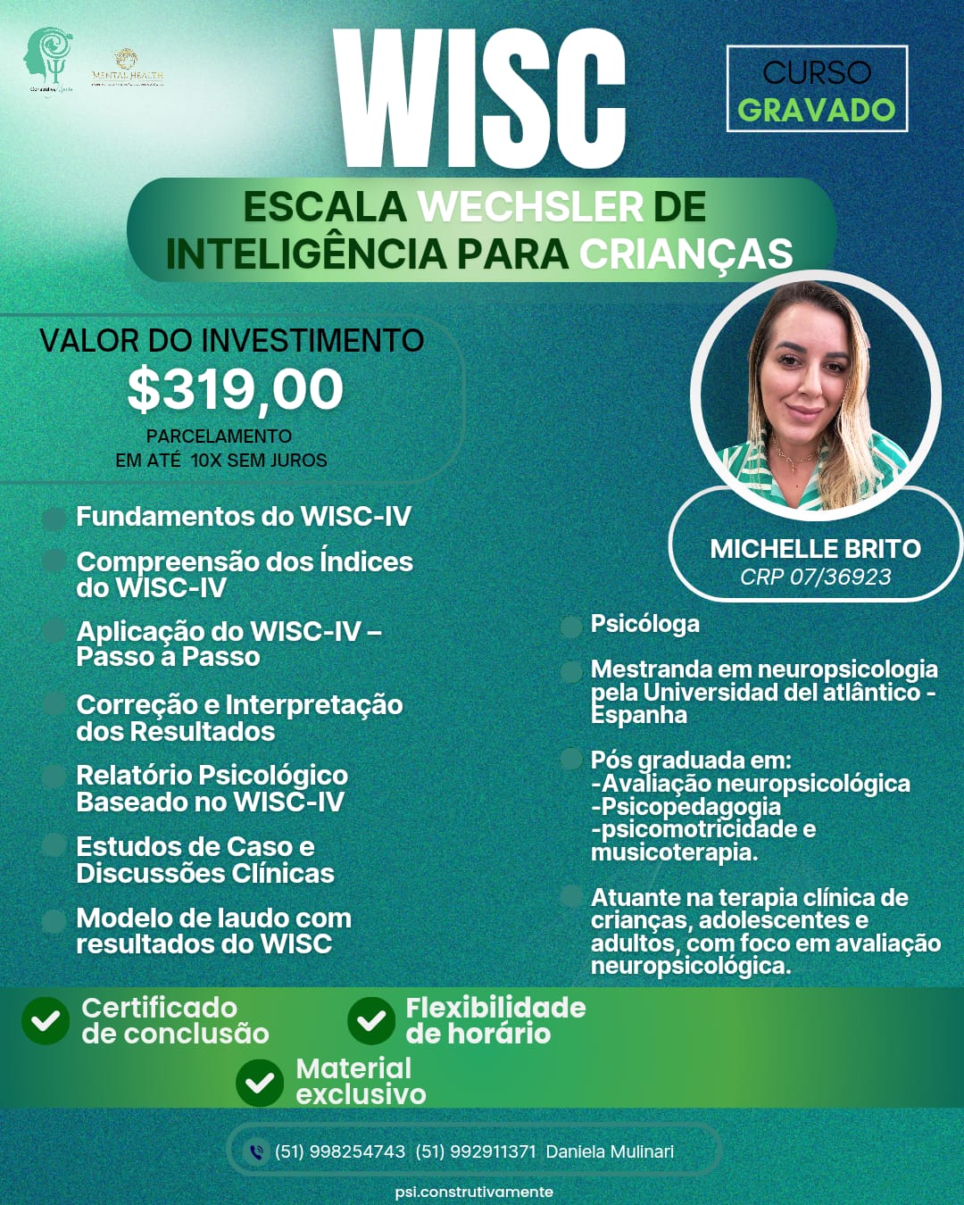 CURSO GRAVADO WISC