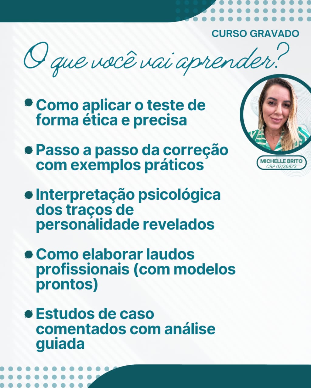 CURSO GRAVADO TESTE PALOGRÁFICO