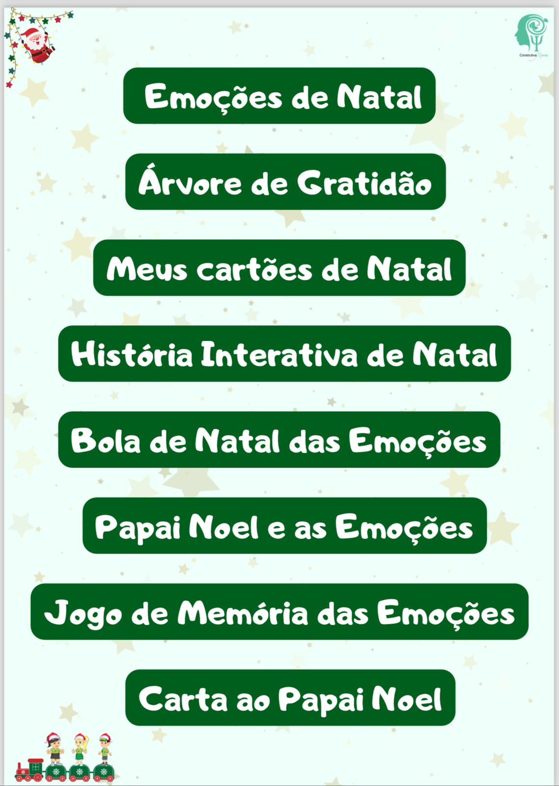CADERNO DE EXERCÍCIOS EMOÇÕES E O NATAL